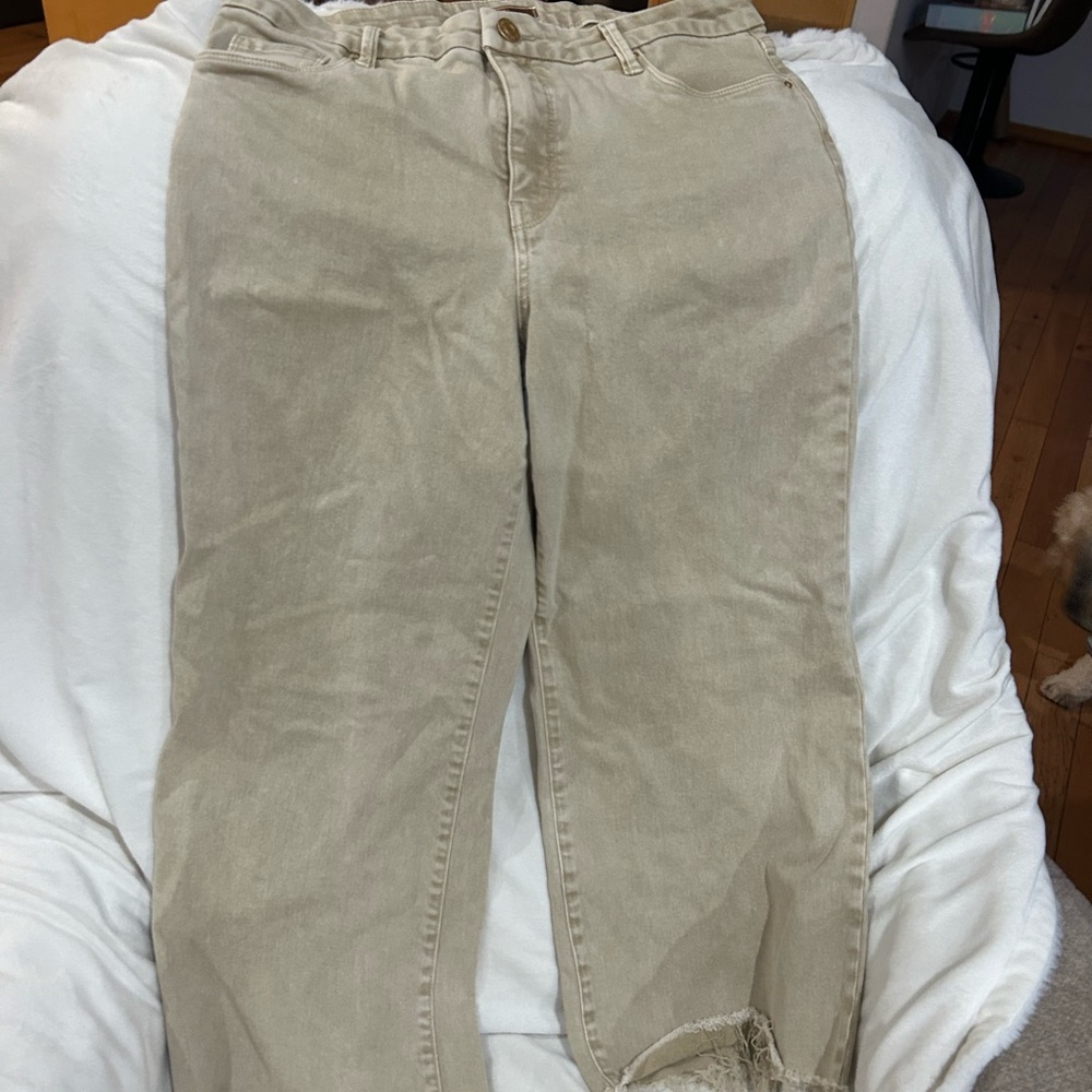 Kut from the Kloth Tan Flare Jeans